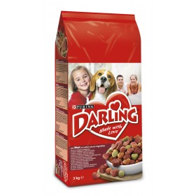 Суха храна за кучета PURINA DARLING говеждо, пилешко и зеленчуци 15кг.